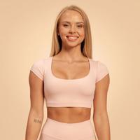BeastPink Dámske tričko Cropped Sense Pink  SS