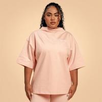 BeastPink Dámske tričko Oversized Bliss Pink  MM