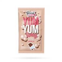 BeastPink Vzorka Yum Yum Whey 400 x 30g biela čokoláda kokos