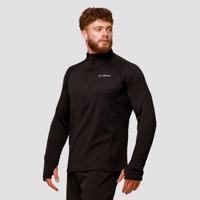 GymBeam Bežecká mikina 1/2 Zip Pulse Black  MM