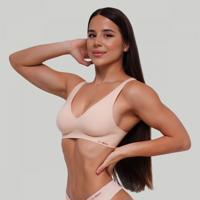 GymBeam Bezšvová podprsenka Beige  S