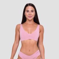 GymBeam Bezšvová podprsenka Dusty Rose  XLXL