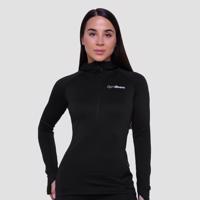 GymBeam Dámska bežecká mikina 1/2 Zip Pulse Black  XLXL