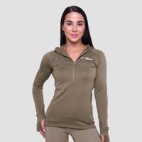 GymBeam Dámska bežecká mikina 1/2 Zip Pulse Vetiver  XSXS