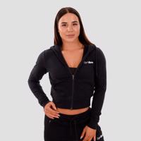 GymBeam Dámska mikina Zip-up TRN black  LL