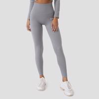 GymBeam Dámske legíny Ribbed FLO Grey  XLXL