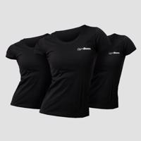 GymBeam Dámske tričko Basic 3Pack Black  XS - 3pack