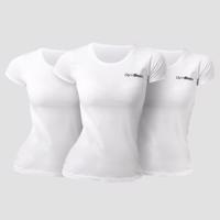 GymBeam Dámske tričko Basic 3Pack White  XXL - 3pack