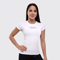 GymBeam Dámske tričko FIT White  L