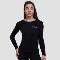 GymBeam Dámske tričko s dlhým rukávom Basic Black  XS