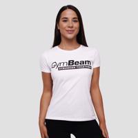 GymBeam Dámske tričko Stronger Together White  SS