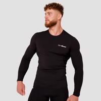 GymBeam Kompresné tričko s dlhým rukávom High Black  XL