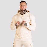 GymBeam Mikina TRN Hoodie Sand  MM