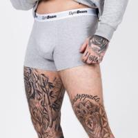 GymBeam Pánske boxerky Essentials 3Pack Grey  MM