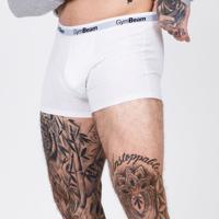 GymBeam Pánske boxerky Essentials 3Pack White  XLXL