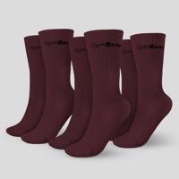 GymBeam Ponožky 3/4 Socks 3Pack Eggplant  M/LM/L