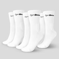 GymBeam Ponožky 3/4 Socks 3Pack White  MM