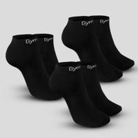 GymBeam Ponožky Ankle Socks 3Pack Black  SS