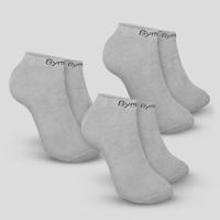 GymBeam Ponožky Ankle Socks 3Pack Grey  LL
