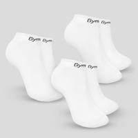 GymBeam Ponožky Ankle Socks 3Pack White  SS