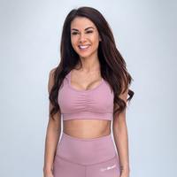 GymBeam Športová podprsenka Fave Dusty Rose  XS