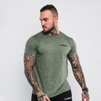 GymBeam Tričko Basic Heather Military  M