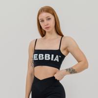 NEBBIA Bandeau športová podprsenka Back Check Black  LL