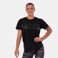 NEBBIA Dámske tričko Invisible Logo Black  M
