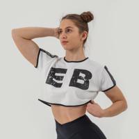 NEBBIA Dámske tričko Oversized Crop Top Game On White  XSXS