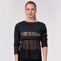 Nebbia Intense Mesh tričko 805 čierne  XS