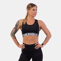NEBBIA Športová podprsenka Medium Impact Cross Back Black  L