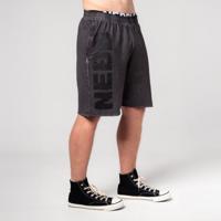 NEBBIA Teplákové šortky Washed NO BS Black  XXLXXL