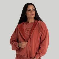 STRIX Dámska mikina Zip Washed Terra  L