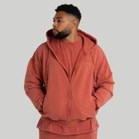 STRIX Mikina Zip Washed Terra  XXL