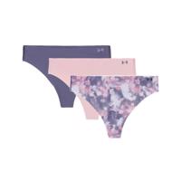 Under Armour Dámske tangá Pure Stretch NS Nov thong 3Pack Grey  LL