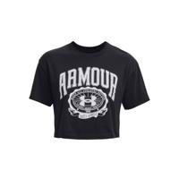 Under Armour Tričko Collegiate Crest Crop SS Grey  XSXS