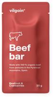 Vilgain Beef Bar BIO – brusnice s repou 35 g