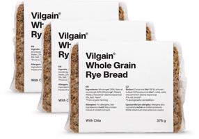 Vilgain Celozrnný ražný chlieb BIO –  3× s chia semienkami 375 g