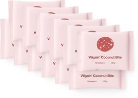 Vilgain Coconut Bite –  12× jahoda 38 g