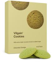 Vilgain Cookies BIO – chlorella a pomeranč 135 g (4 x 2 sušienky)