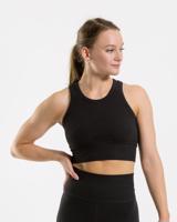 Vilgain Cotton Crop Top – M jet black