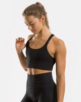 Vilgain Cotton Racer Back Bra – S jet black
