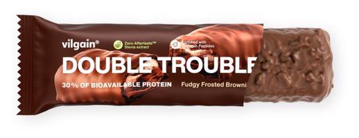 Vilgain Double Trouble Protein Bar –  12× Dvojitá čokoláda s krémom 55 g