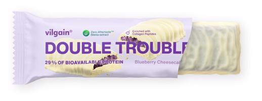 Vilgain Double Trouble Protein Bar – čučoriedkový cheesecake 55 g