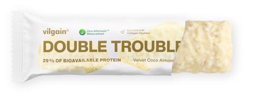 Vilgain Double Trouble Protein Bar – Kokosovo-mandľový krém 55 g