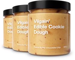 Vilgain Edible Cookie Dough –  3× arašidové maslo a čokopecičky 350 g