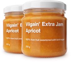 Vilgain Extra džem –  2× marhuľa s brezovým cukrom 200 g