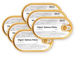 Vilgain Filety z lososa vo vlastnej šťave –  6× 170 g