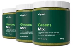 Vilgain Greens Mix –  3× zelené jablko bez kofeínu 300 g