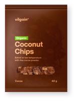 Vilgain Kokosové chipsy BIO – kakao 40 g